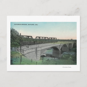 Aerial View of Putah Creek BridgeWinters, CA Postcard