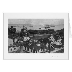 Aerial View of Residences and River Front
