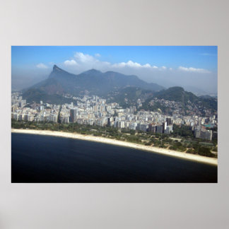 Aerial view of Rio de Janeiro Poster
