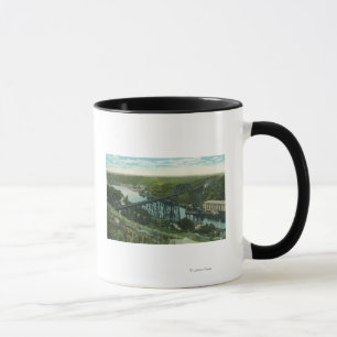 Aerial View of Rondout Creek and Wilbur Bridge Mug