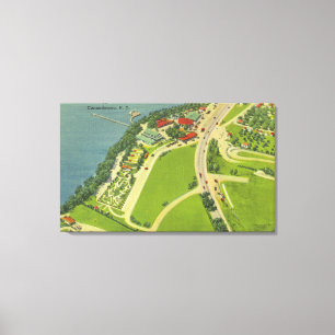 Aerial View of Roseland Park Canvas Print