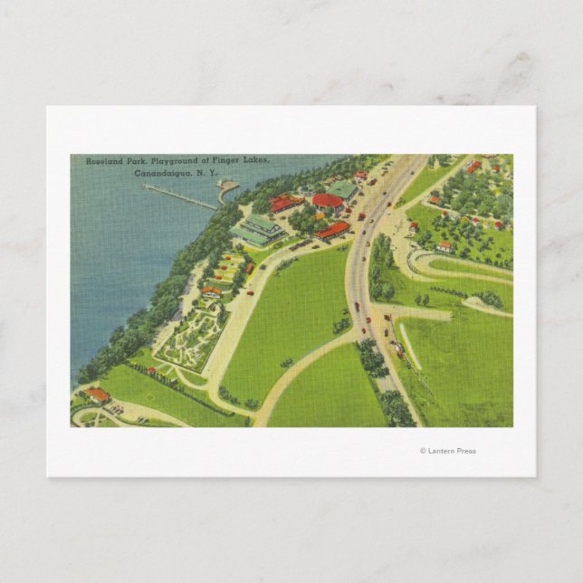 Aerial View of Roseland Park Postcard (Front)