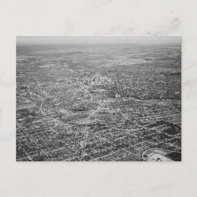Aerial View of San Antonio, 1939 Postcard (Front)