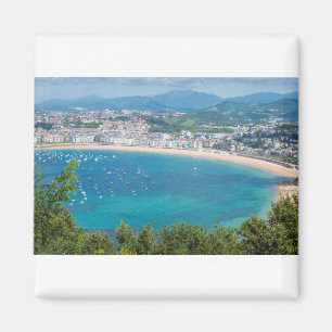 Aerial view of San Sebastian, Donostia Magnet