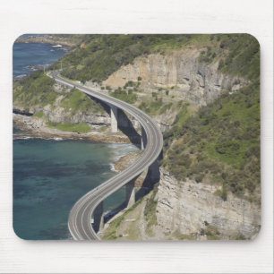 Aerial view of Sea Cliff Bridge near Wollongong, Mouse Mat