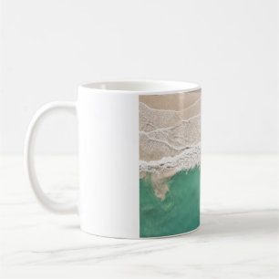 AERIAL VIEW OF SEASHORE COFFEE MUG