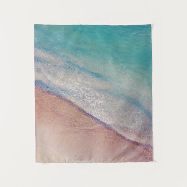 Aerial view of seashore tapestry (Front)