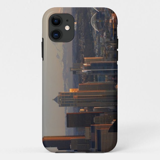 Aerial view of Seattle city skyline 2 Case-Mate iPhone Case (Back)
