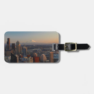 Aerial view of Seattle city skyline 2 Luggage Tag
