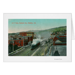 Aerial View of Shattuck Ave SP Train