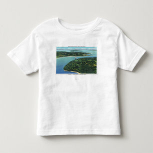 Aerial View of Somes Sound Entrance Toddler T-Shirt