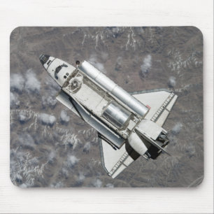 Aerial view of Space Shuttle Discovery Mouse Mat