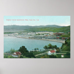 Aerial View of Sulphur Banks Quicksilver Mine Poster