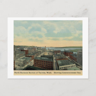 Aerial View of Tacoma, Washington Vintage Postcard