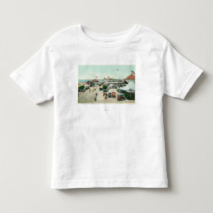 Aerial View of Tent City and Amusement Plaza Toddler T-Shirt