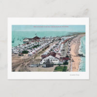 Aerial View of Tent City from Hotel del Coronado
