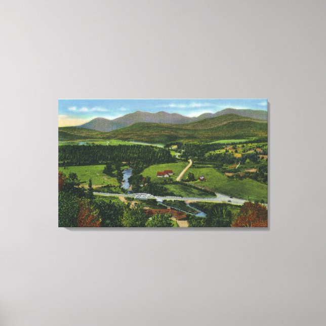 Aerial View of the 60 Metre Olympic Ski Jump Canvas Print (Front)