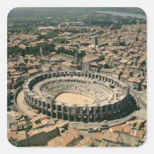 Aerial view of the amphitheatre square sticker