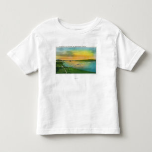Aerial View of the Bay Bridge to Hayward, CA Toddler T-Shirt