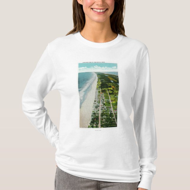Aerial View of the Beachfront T-Shirt (Front)