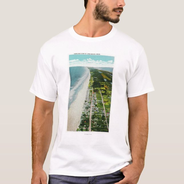 Aerial View of the Beachfront T-Shirt (Front)