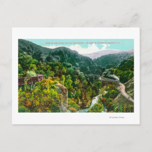 Aerial View of the Canyon, Southern Pacific Trai Postcard