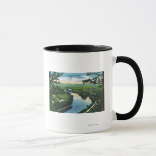 Aerial View of the Chemung River Valley Mug