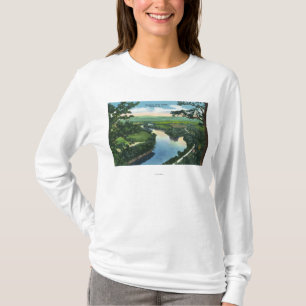 Aerial View of the Chemung River Valley T-Shirt