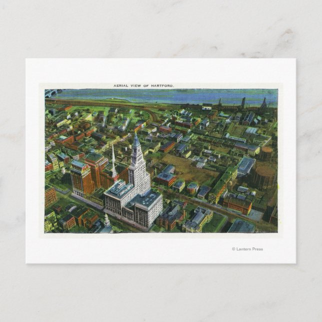 Aerial View of the City 2 Postcard (Front)