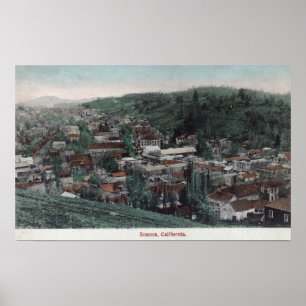 Aerial View of the City # 2Sonora, CA Poster
