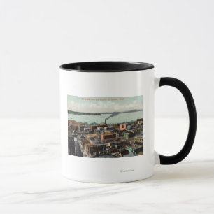 Aerial View of the City and Harbour Mug