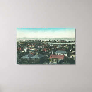Aerial View of the City and Mare Island Canvas Print