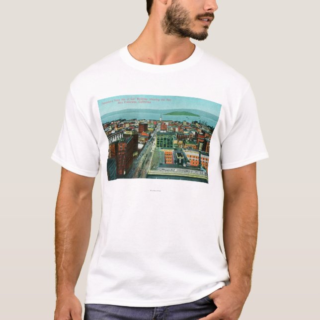 Aerial View of the City from the Call Building T-Shirt (Front)