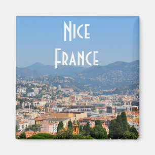 Aerial view of the city of Nice in France Magnet