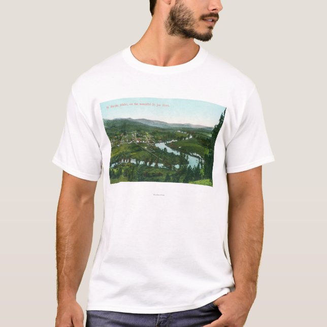 Aerial View of the City on the St. Joe River T-Shirt (Front)