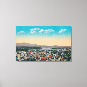 Aerial View of the CityCoeur d'Alene, ID Canvas Print