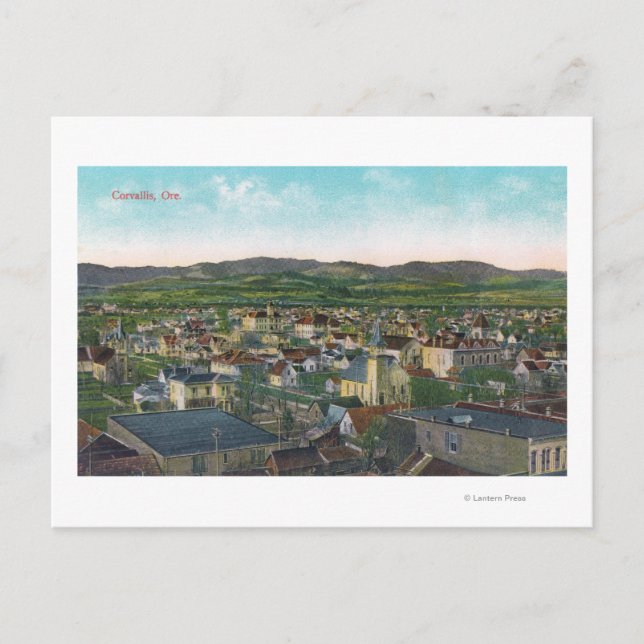 Aerial View of the CityCorvallis, OR Postcard (Front)