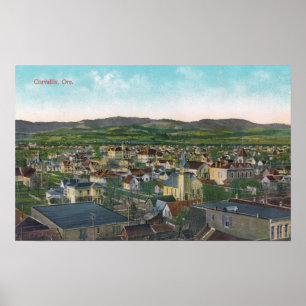 Aerial View of the CityCorvallis, OR Poster