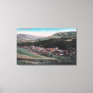 Aerial View of the CityCuldesac, ID Canvas Print