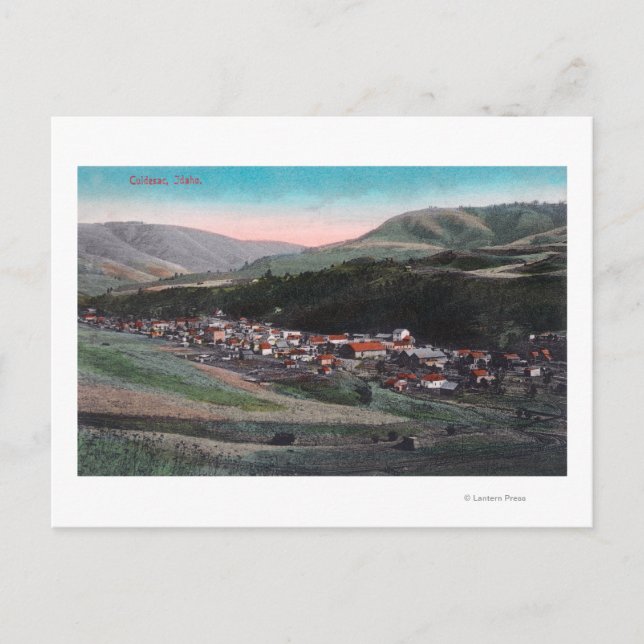 Aerial View of the CityCuldesac, ID Postcard (Front)