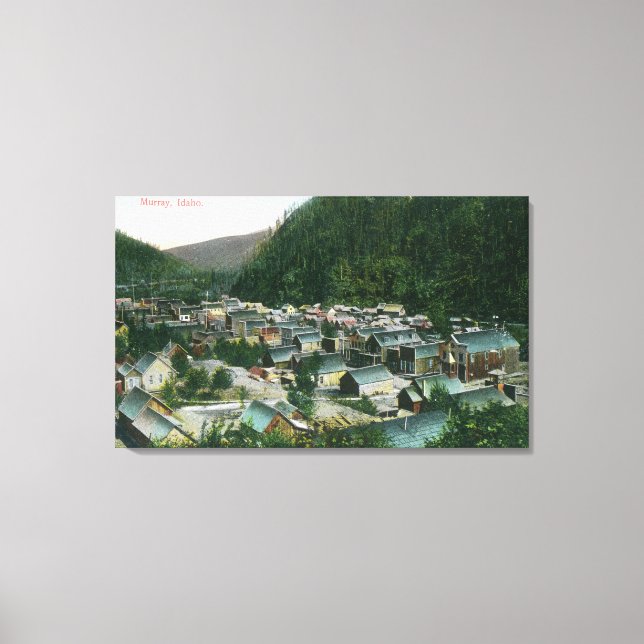 Aerial View of the CityMurray, ID Canvas Print (Front)