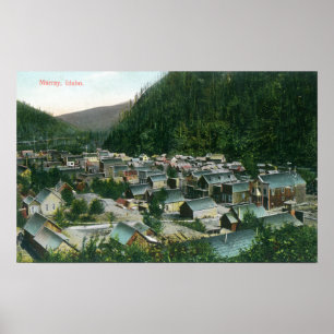 Aerial View of the CityMurray, ID Poster