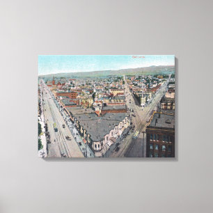 Aerial View of the CityOakland, CA Canvas Print