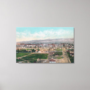 Aerial View of the CityPocatello, ID Canvas Print