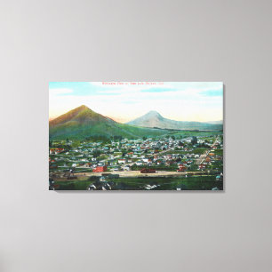 Aerial View of the CitySan Luis Obispo, CA Canvas Print