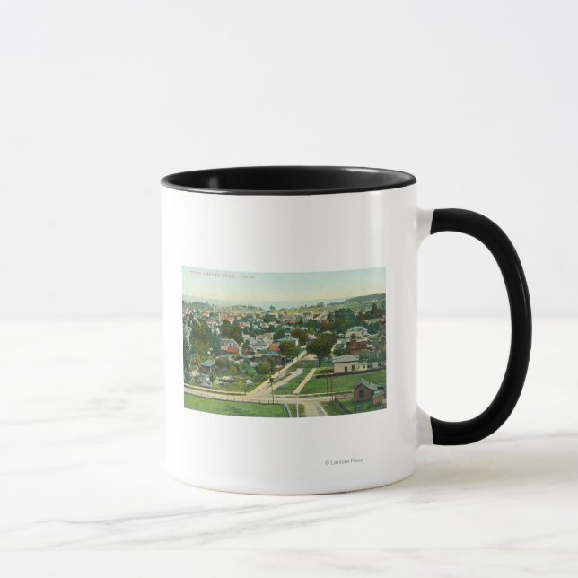 Aerial View of the CitySanta Cruz, CA Mug (Right)
