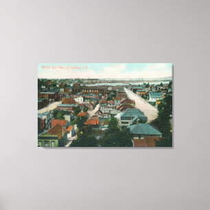 Aerial View of the CityVallejo, CA Canvas Print