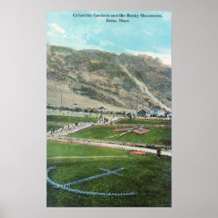 Aerial View of the Columbia GardensButte, MT Poster