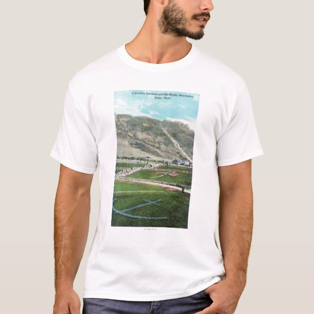 Aerial View of the Columbia GardensButte, MT T-Shirt (Front)