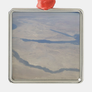Aerial view of the Egypt and the Sinai Peninsul Metal Tree Decoration